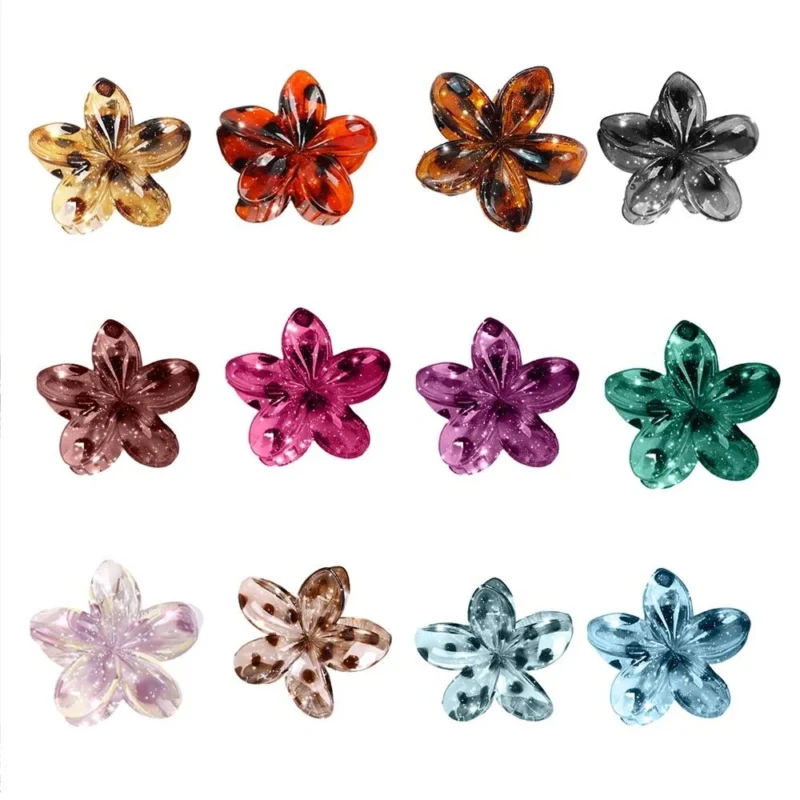 Pince à cheveux fleur - blanc - sans-taille