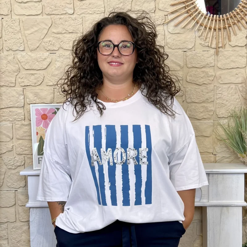T-shirt Amore blanc (GT) - blanc - taille-unique-grande-taille