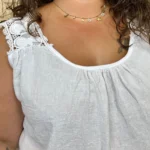 Débardeur bretelles en dentelle (GT) - blanc - taille-unique-grande-taille