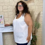 Débardeur bretelles en dentelle (GT) - blanc - taille-unique-grande-taille