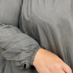 Blouse femme unie taille élastiquée « Jolies Formes » - marron - taille-unique-grande-taille
