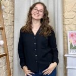 Blouse boutonnée col volanté (T36-T38) - noir - 38