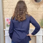Chemise col petit cœur (T36-T38) - marine - 38