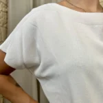 Pull femme col bateau maille fine « Tendance » - blanc - taille-unique