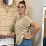 Pull femme col bateau maille fine « Tendance » - taupe - taille-unique