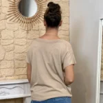 Pull femme col bateau maille fine « Tendance » - taupe - taille-unique