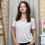 T-shirt fin pailleté - Version Féminin - ecru - 40
