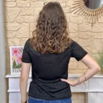 T-shirt fin pailleté - Version Féminin - noir - 40