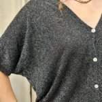 Gilet fin pailleté (TU) - noir - taille-unique