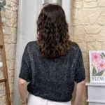 Gilet fin pailleté (TU) - noir - taille-unique