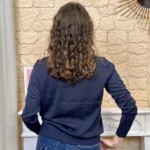 Pull femme uni col polo VERSION FÉMININ - marine - taille-unique