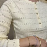 Pull maille fine cintré (TU) - beige - taille-unique