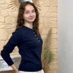 Pull maille fine cintré (TU) - marine - taille-unique