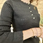 Pull maille fine cintré (TU) - noir - taille-unique