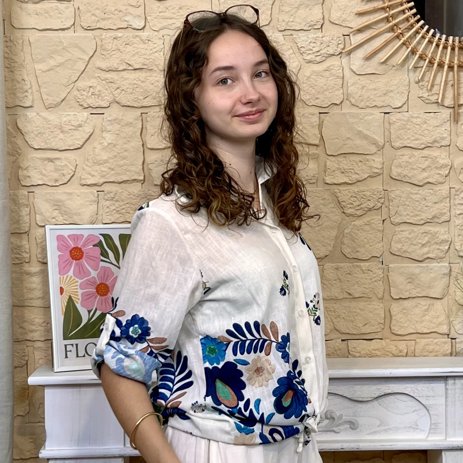 Chemise imprimé floral