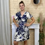 Robe portefeuille florale