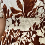 Robe portefeuille florale (T36-T38) - marron - 38
