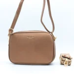 Sac bandoulière Medium multi-poches femme Flora & Co - marron - sans-taille