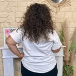T-shirt femme rayé « Ciao Bella » « Jolies Formes » - marron - taille-unique-grande-taille