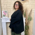 Tunique fluide à clous - noir - taille-unique-grande-taille