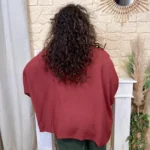 Tunique fluide à clous - bordeaux - taille-unique-grande-taille