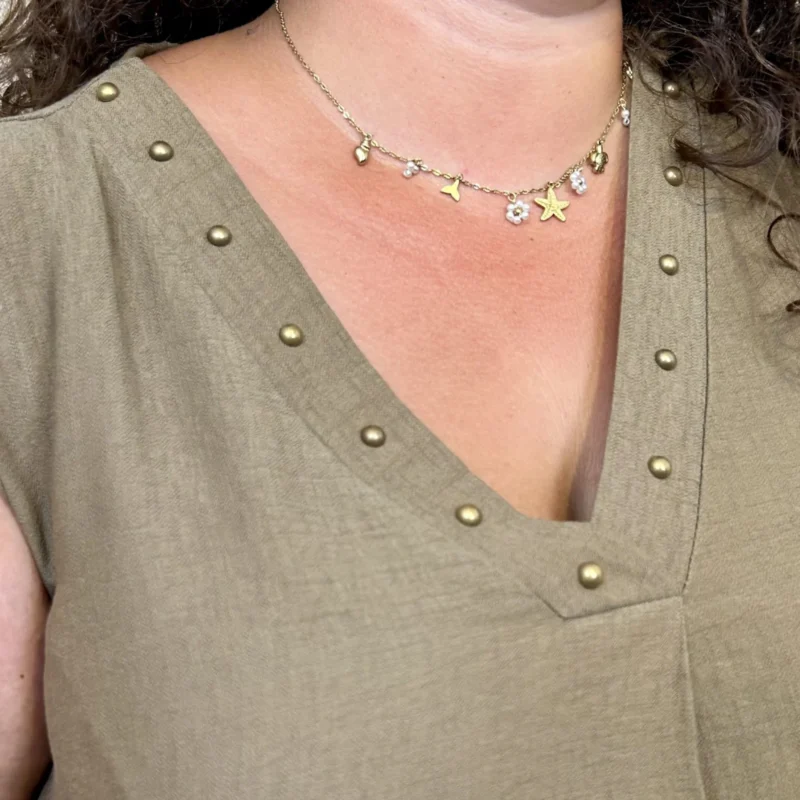 Robe sans manches à clous (GT) - taupe - taille-unique-grande-taille
