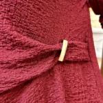 Tunique femme texturée à boucle dorée « Jolies Formes » - bordeaux - taille-unique-grande-taille
