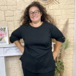 Tunique femme texturée à boucle dorée « Jolies Formes » - noir - taille-unique-grande-taille