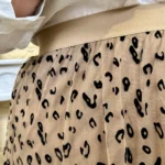 Jupe longue femme en tulle léopard CHRISTY T40-T48 - beige - 48