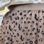 Jupe longue femme en tulle léopard CHRISTY T40-T48 - marron - 42