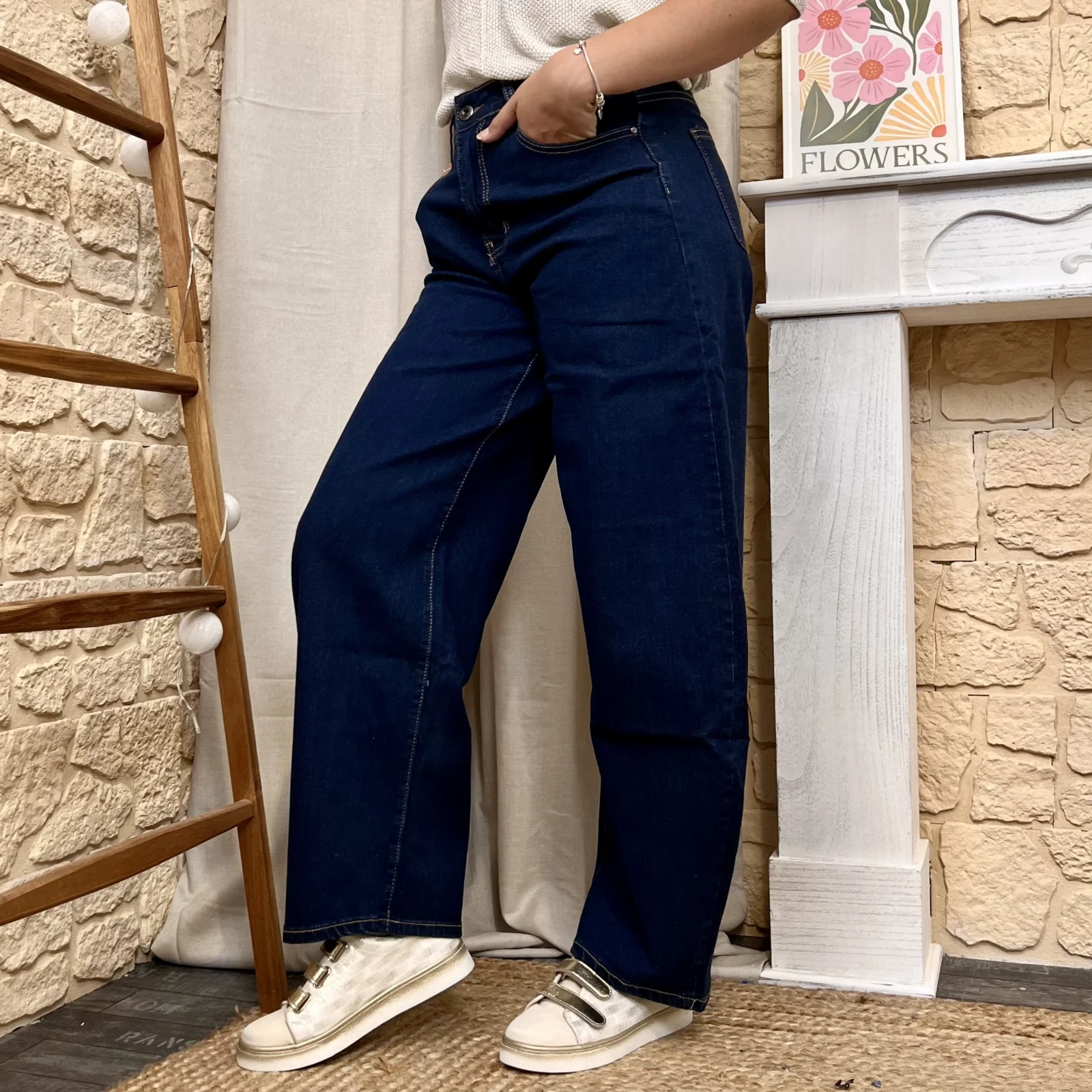 Jean VOGGO Ballon denim foncé (T36-T42) - denim-fonce - 44