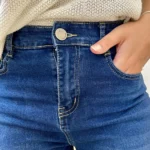 Jean VOGGO Mom 7/8ème denim (T36-T44) - denim-fonce - 44