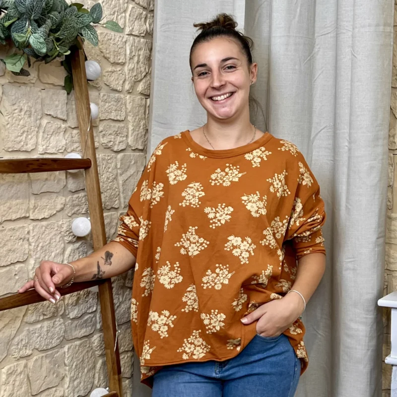 Tunique oversize Fleur Sauvage
