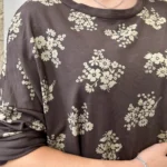 Tunique oversize Fleur Sauvage (TU) - marron - taille-unique-grande-taille