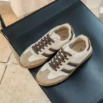 Tennis rétro bicolore femme - beige - 41
