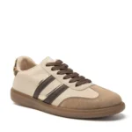 Tennis rétro bicolore femme - beige - 41