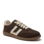 Tennis rétro bicolore femme - marron - 41