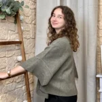 Gilet cape col chemise femme « Tendance » - kaki - taille-unique