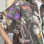 Chemise-bomber femme imprimée à capuche « Tendance » - marron - taille-unique
