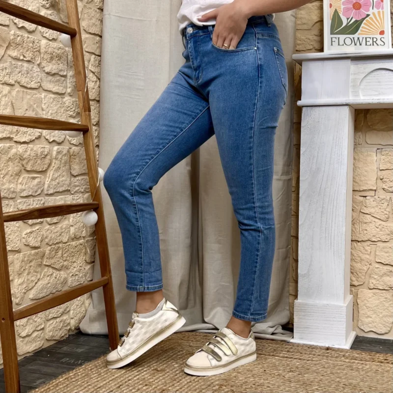 Jean droit VOGGO denim clair (T36-T44) - denim-clair - 44