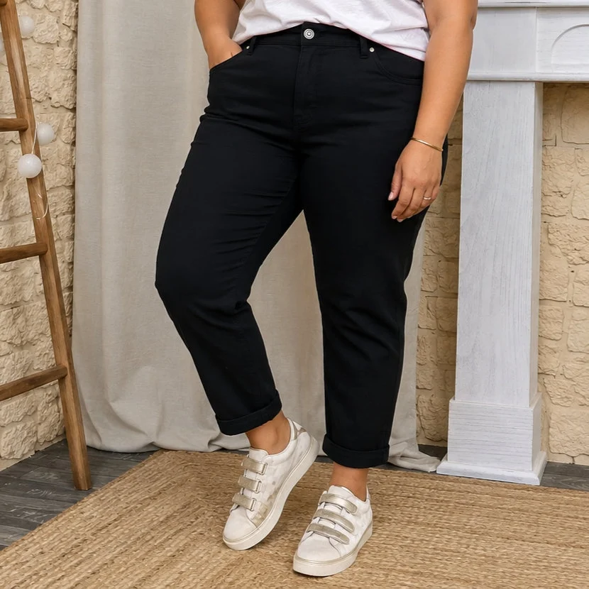 Jean VOGGO 7/8ème noir (T42-T50) - noir - 50