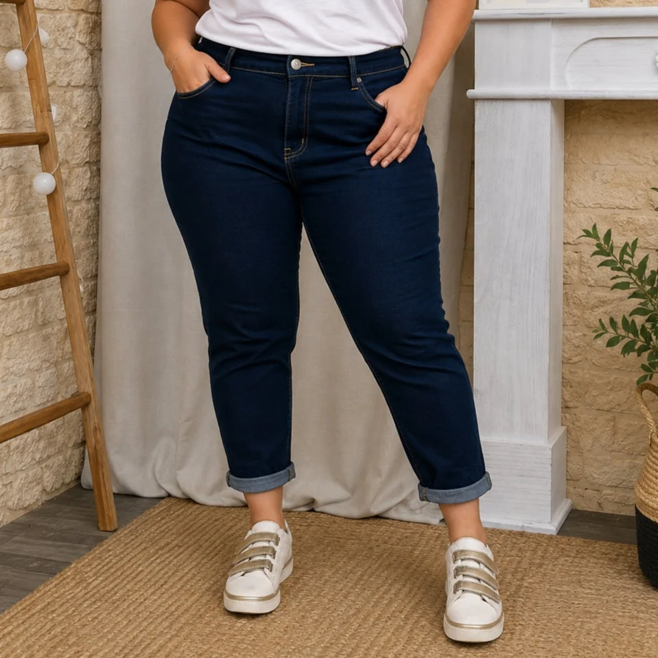 Jean VOGGO 7/8ème denim (T42-T50) - denim - 52