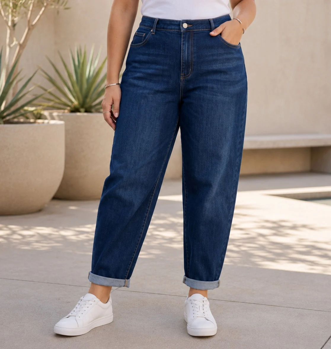 Jean Mom Voggo brut (T42-T50) - brut - 50