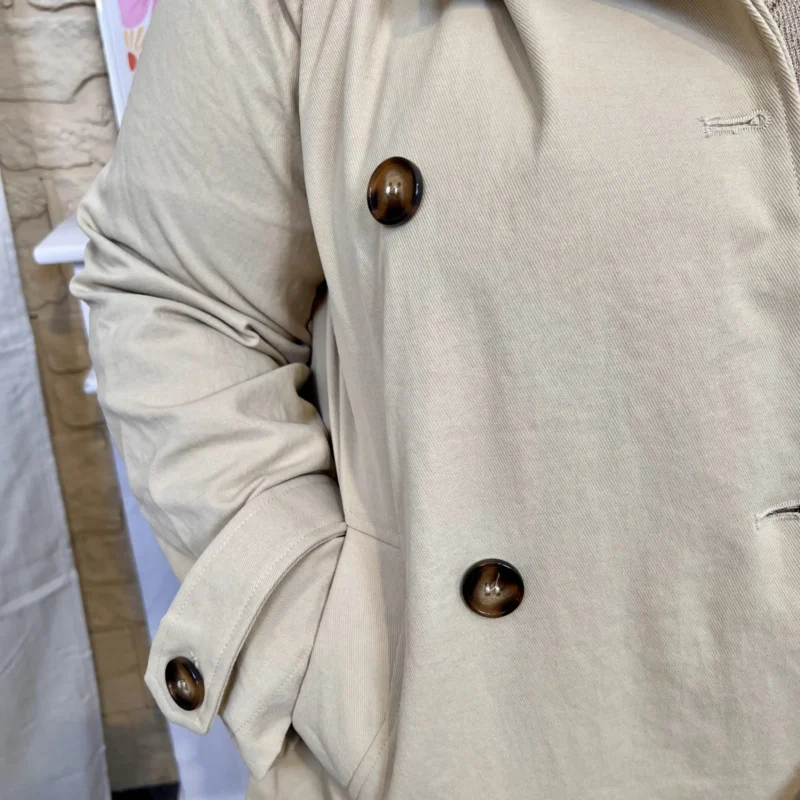 Veste courte à capuche (T44-T52) - ecru - 52