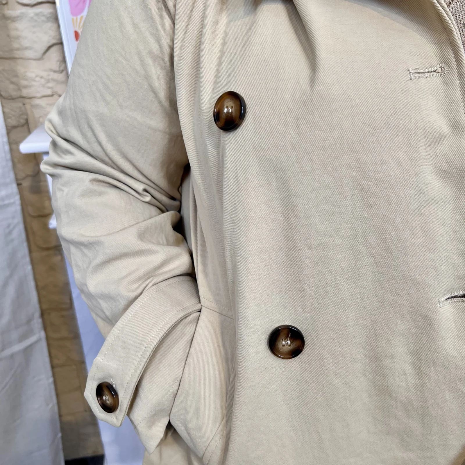 Veste courte à capuche (T44-T52) - ecru - 52