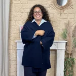 Veste mi-saison femme « Jolies Formes » - marine - taille-unique-grande-taille