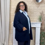 Veste mi-saison femme « Jolies Formes » - marine - taille-unique-grande-taille