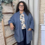 Veste mi-saison femme « Jolies Formes » - bleu-jeans - taille-unique-grande-taille