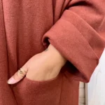 Veste mi-saison femme « Jolies Formes » - rouille - taille-unique-grande-taille