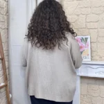 Tunique femme fluide à clous dorés « Jolies Formes » - beige - taille-unique-grande-taille